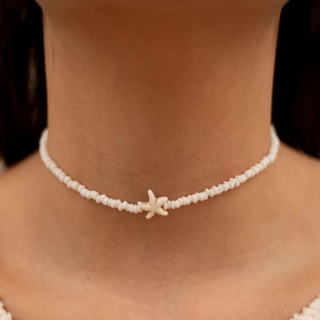 Collar Cuentas de Concha - Estrella de Mar
