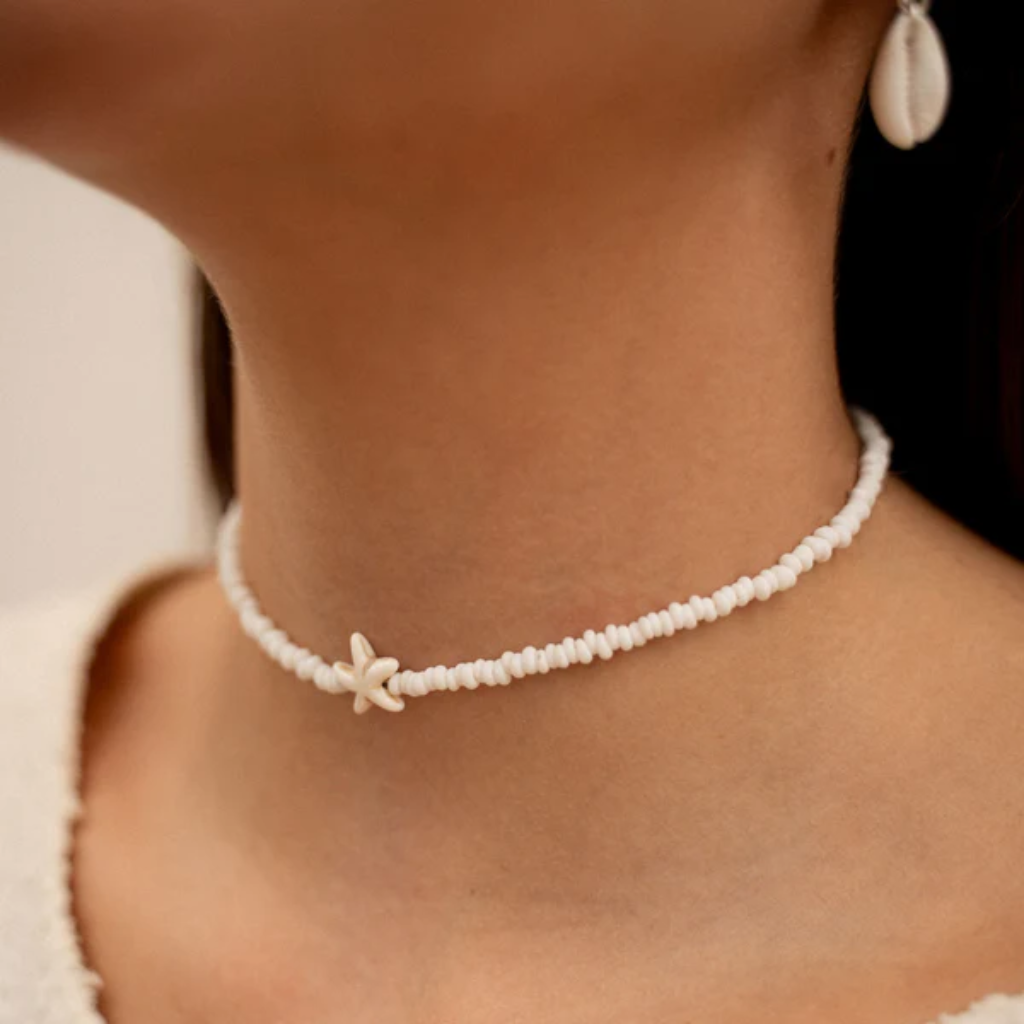 Collar Cuentas de Concha - Estrella de Mar