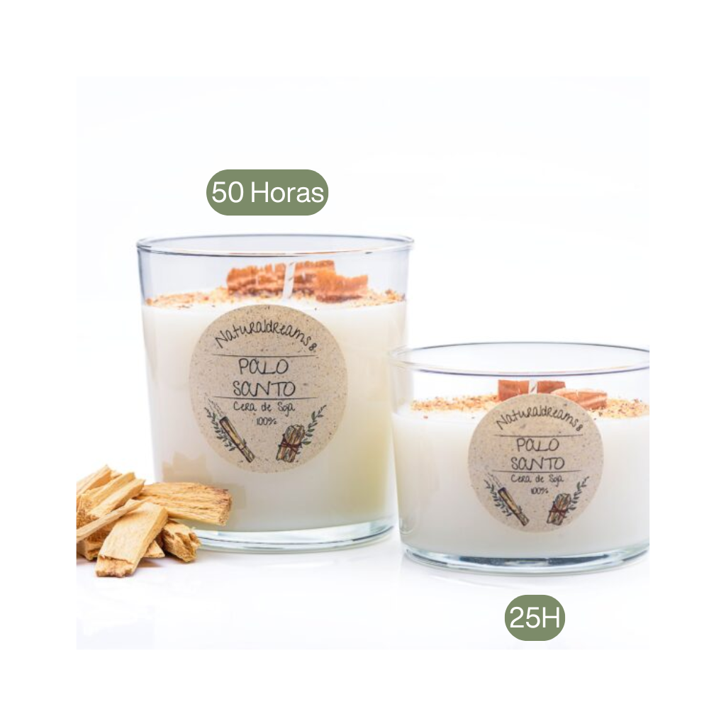 vela palo santo natural