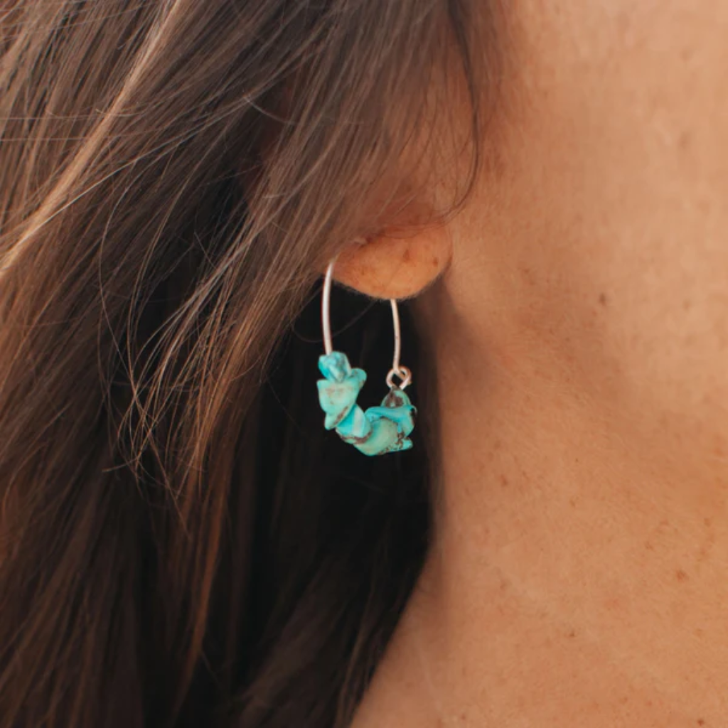 pendientes de plata turquesa